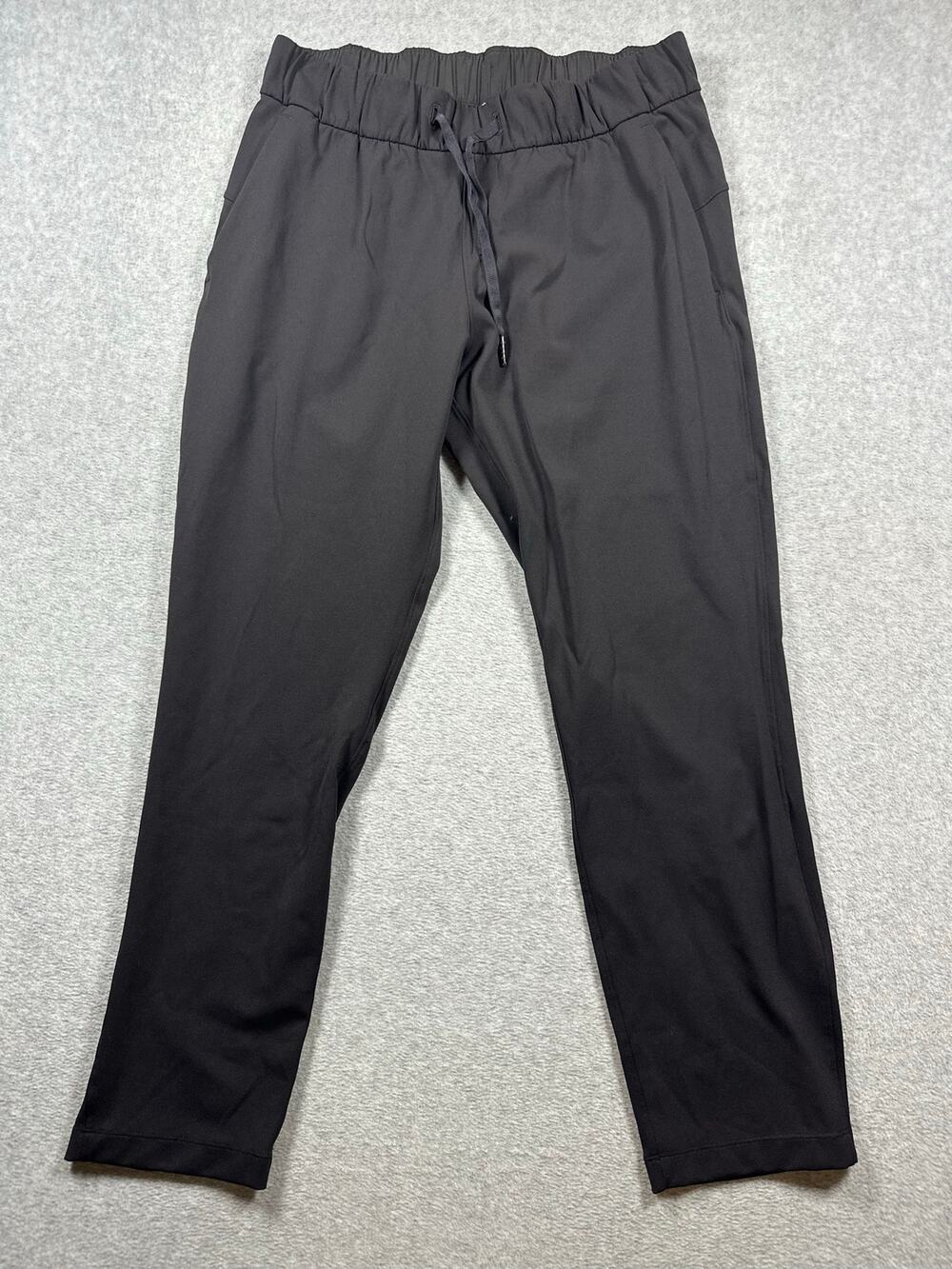 Lululemon Keep Moving Pant Women's Size 8 Black Elastic Drawstring Waistband